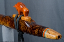 Walnut Burl Native American Flute, Minor, Mid G-4, #J21J (2)